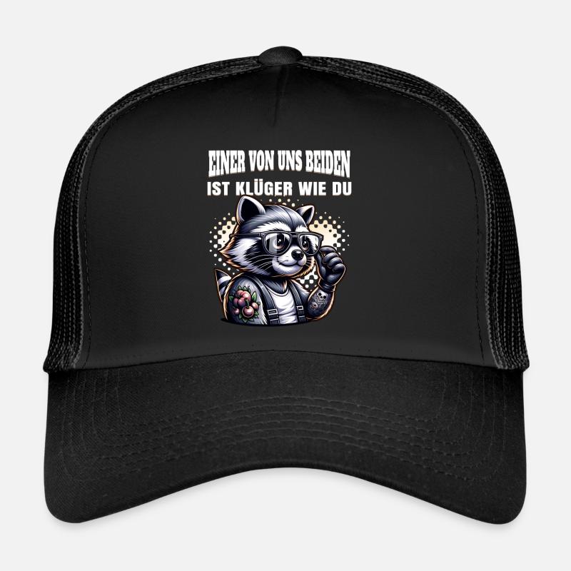 Lustiger Einer von uns beiden ist klüger als du Trucker Cap