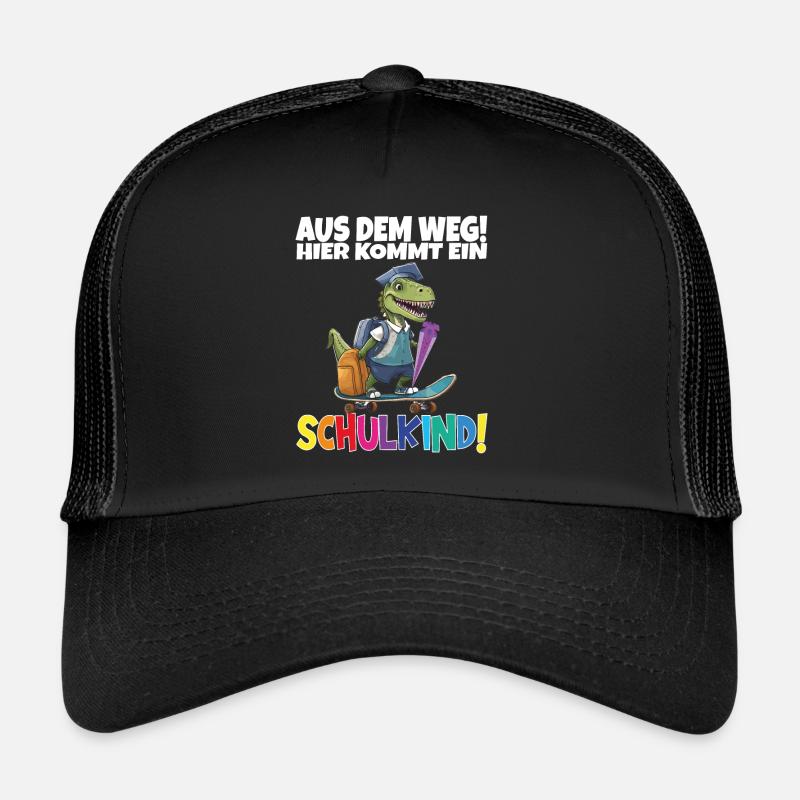 Schulkind 2024 Einschulung Schulanfang - Trucker Cap - Schwarz/Schwarz