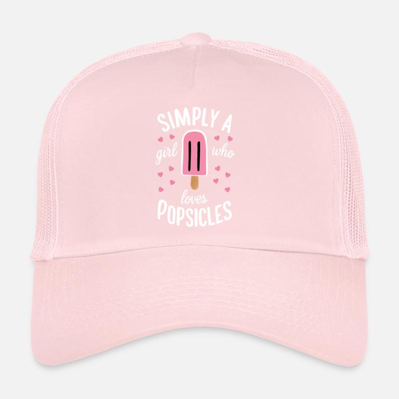 Simplement une fille qui aime les sucettes glacées drôles Casquette trucker 