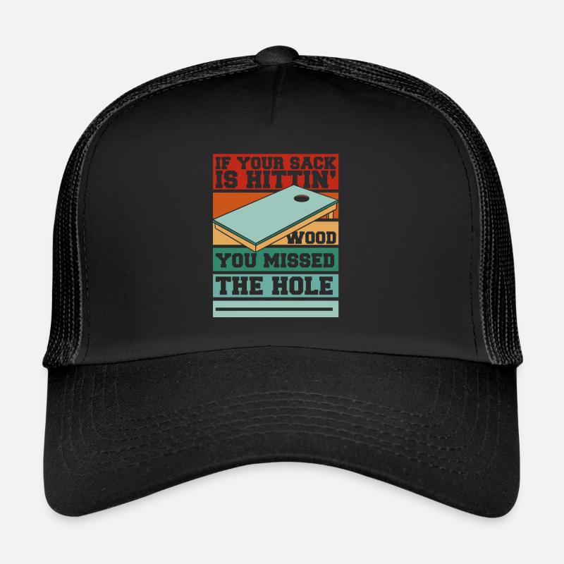 Du hast das Loch verpasst Sitzsack Spielbretter Cornhole Trucker Cap