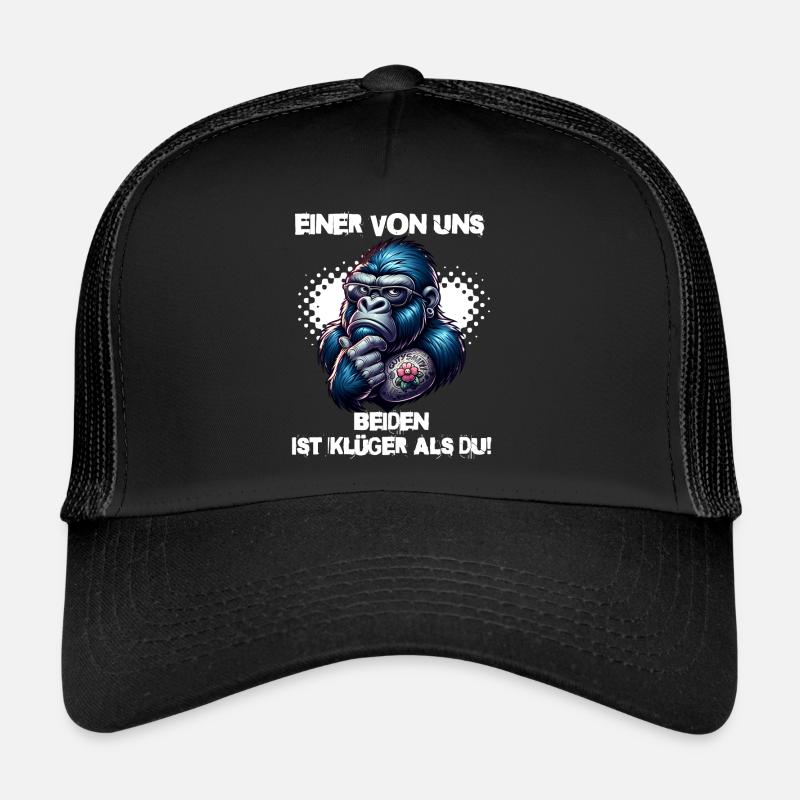 Lustiger Einer von uns beiden ist klüger als du Trucker Cap