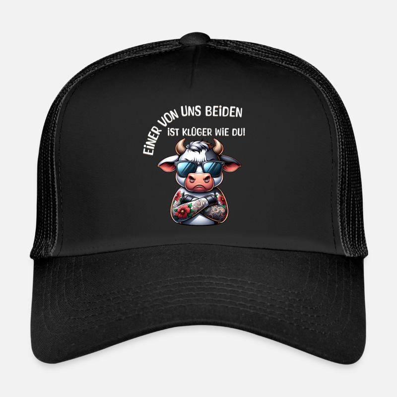 Lustiger Einer von uns beiden ist klüger als du Trucker Cap