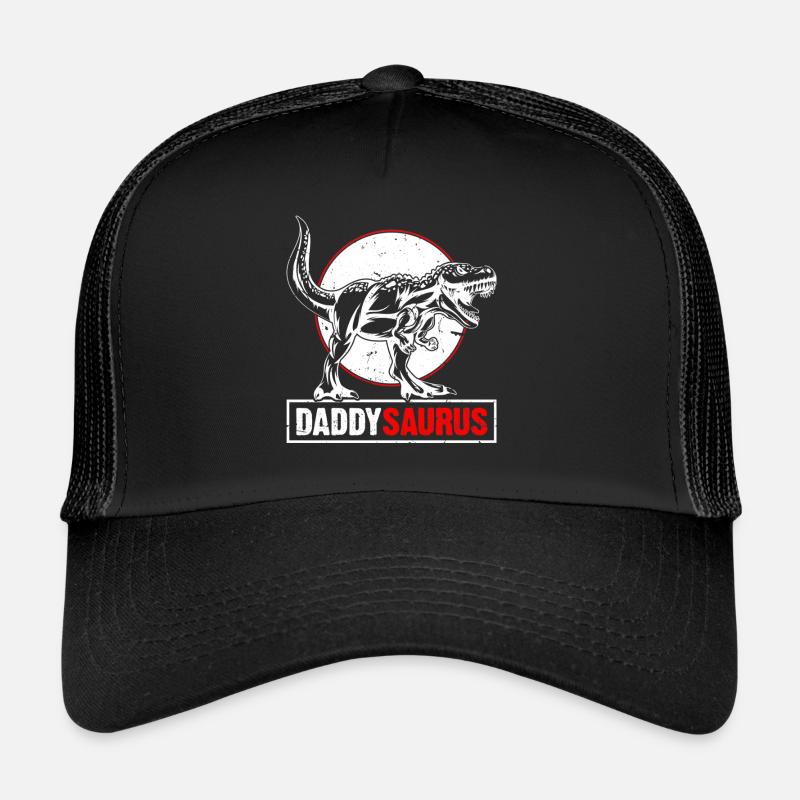 Daddy Saurus T-Rex Dinosaure Hommes Fête des Pères Casquette trucker 
