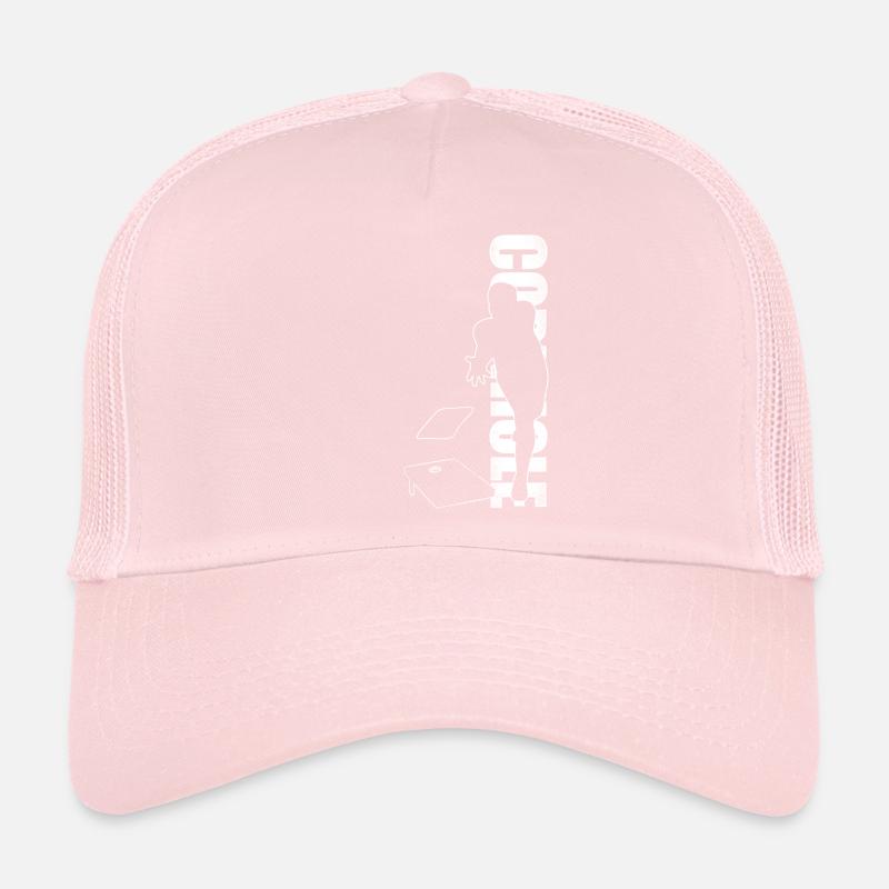 Joueur de sac de haricots de l’équipe Cornhole Casquette trucker 