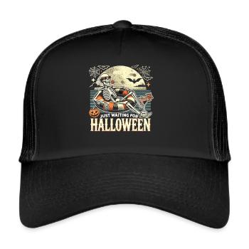 Spooky Cocktail Chemise Squelette - Casquette trucker  - noir/noir - Devant