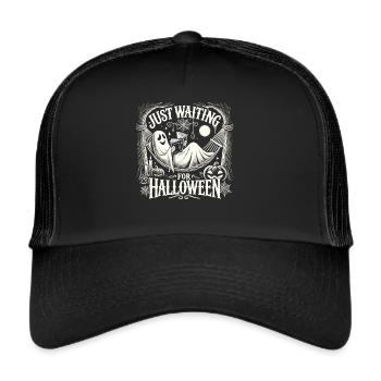 Ghost Hammock Holiday : en attendant Halloween - Casquette trucker  - noir/noir - Devant
