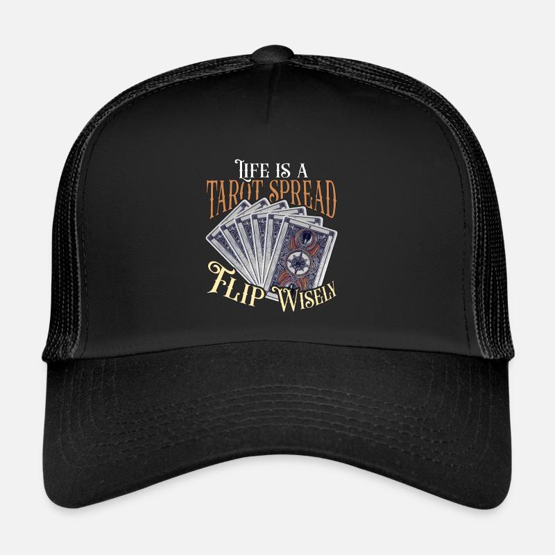 Tarot Reading Life Is A Tarot Spread Cartomanc Casquette trucker 