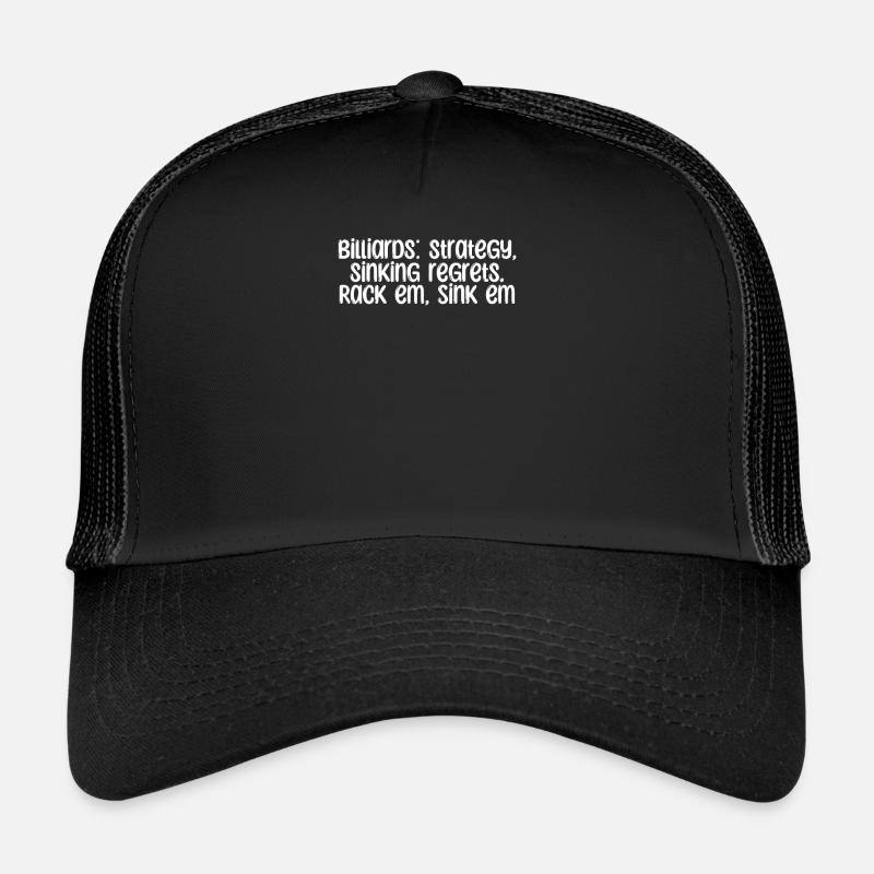 Billard - Billard : stratégie, regrets naissants. Casquette trucker 