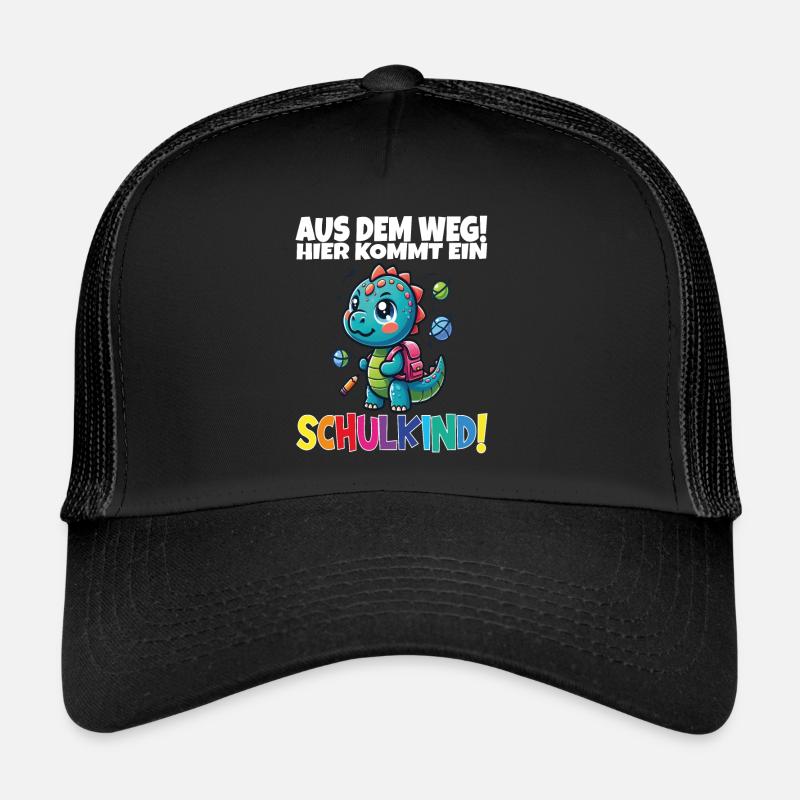Schulkind 2024 Einschulung Schulanfang - Trucker Cap - Schwarz/Schwarz