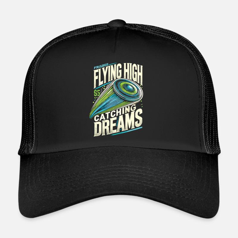 Flying High Catching Dreams - Ultimate Frisbee Tee Trucker Cap