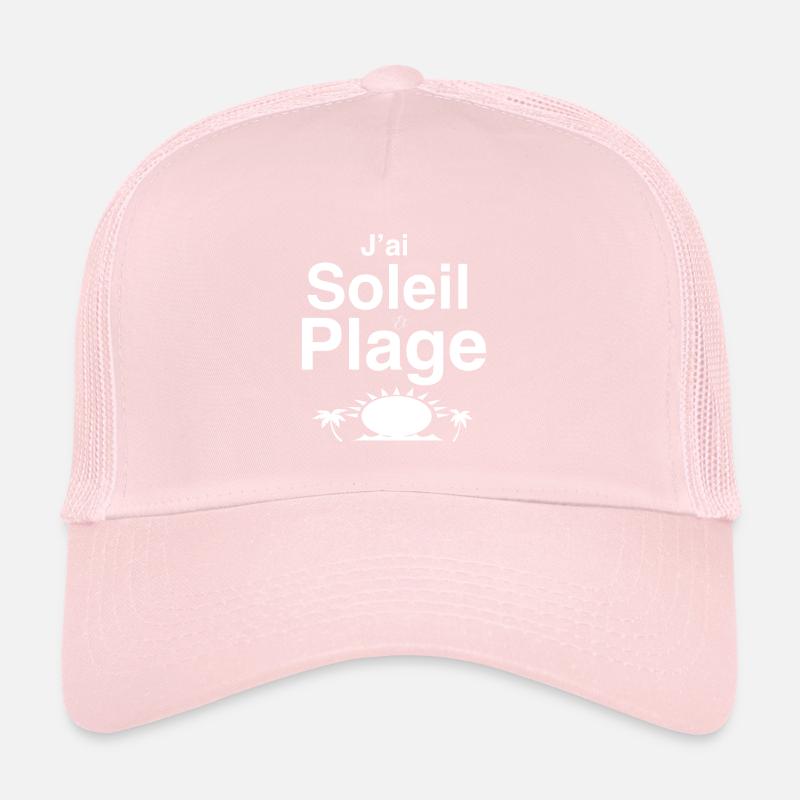 J ai soleil et plage Casquette trucker 