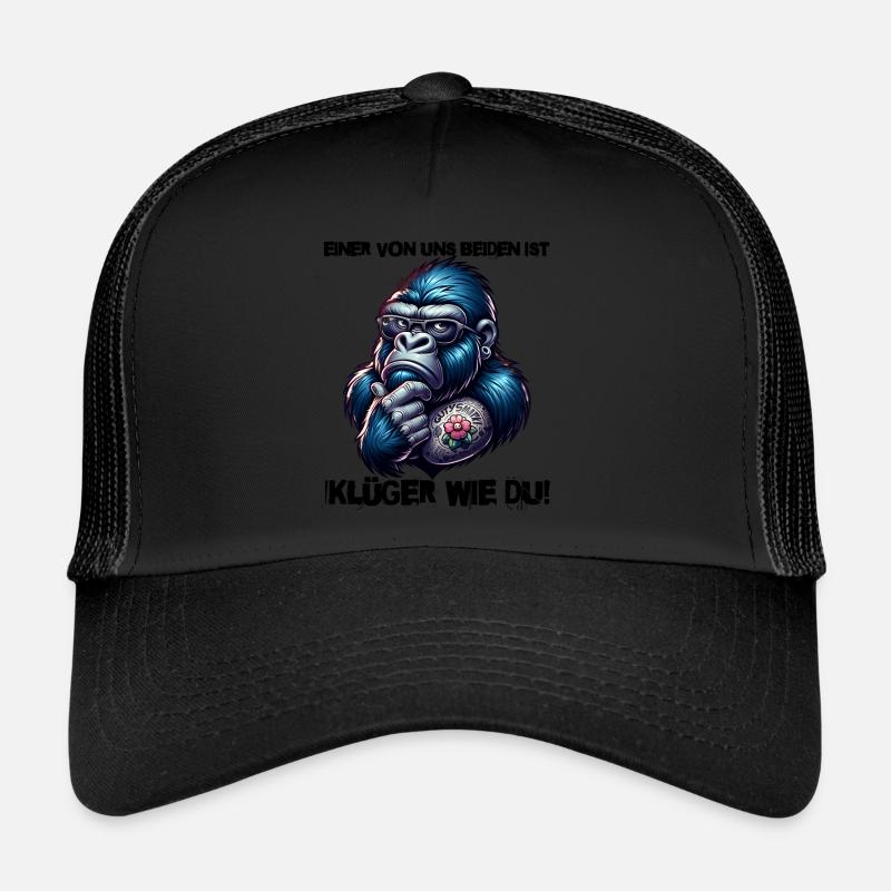 Lustiger Einer von uns beiden ist klüger als du Trucker Cap