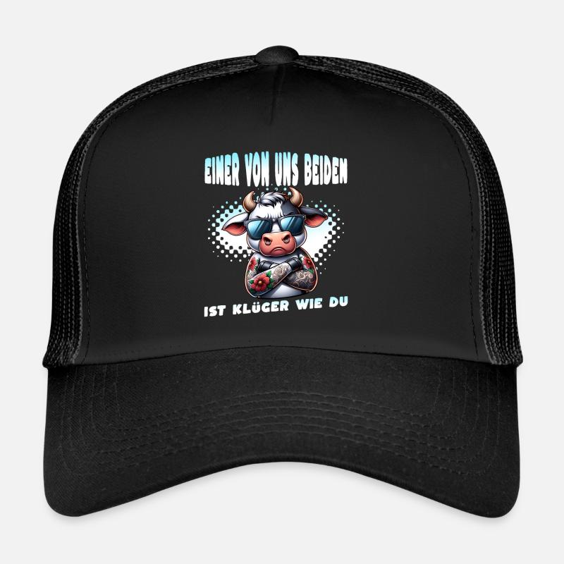 Lustiger Einer von uns beiden ist klüger als du Trucker Cap