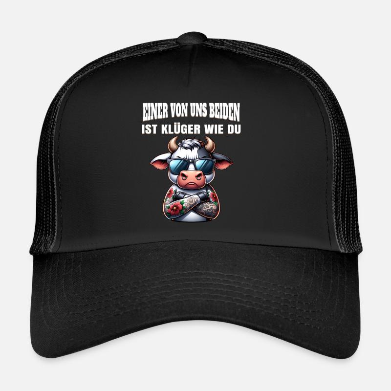 Lustiger Einer von uns beiden ist klüger als du Trucker Cap