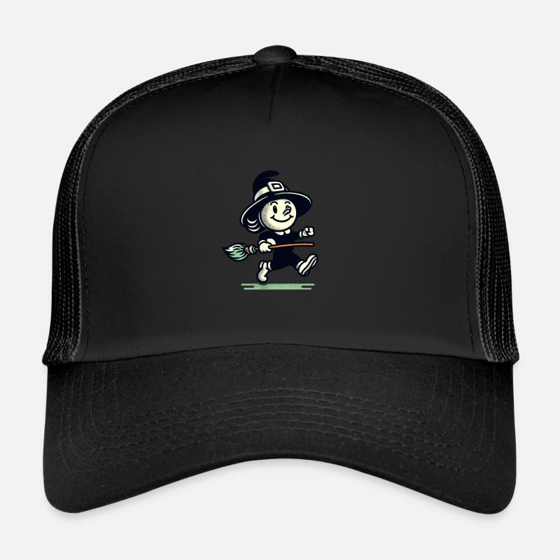 Sorcières de dessin animé rétro Design de sorcières vintage Casquette trucker 