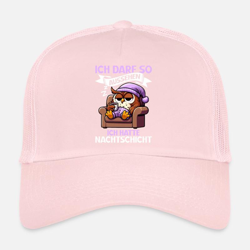 Ich Darf So Aussehen Ich Hatte Nachtschicht Eule Trucker Cap