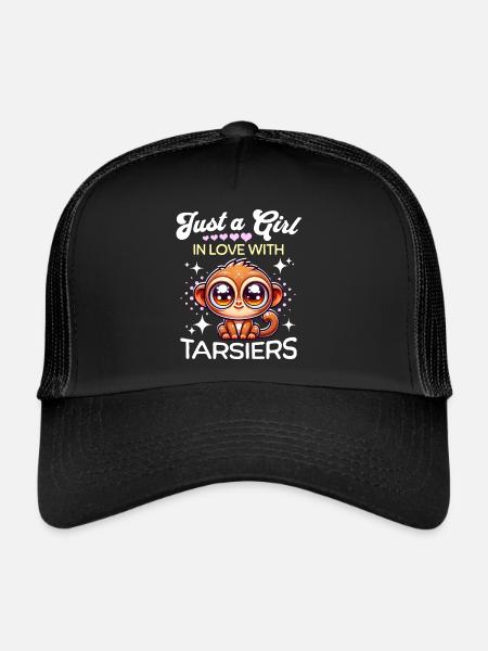 Tarsier Fille Tarsier - Casquette trucker  - noir/noir - Devant