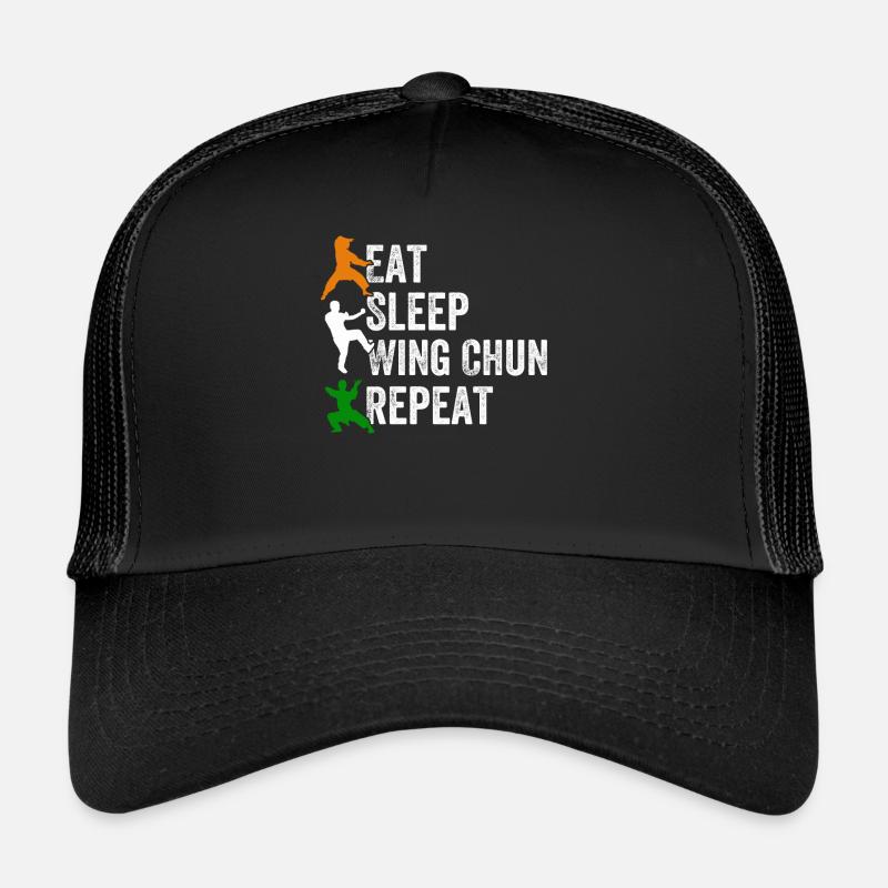 Eat Sleep Wing Chun Repeat - Funny Wing Chun Trucker Cap