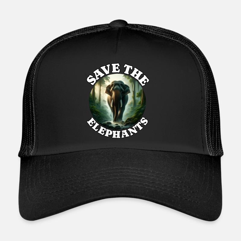 Éléphant de Sumatra Casquette trucker 