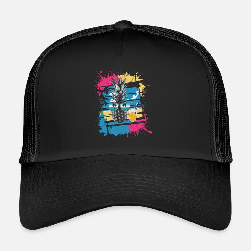 Sun Beach Pineapple - Tropical and Refreshing Trucker Cap
