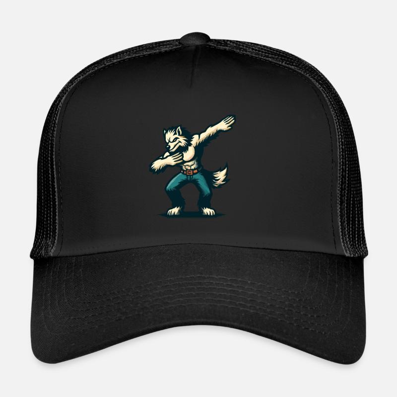 Dabbing Werewolf Funny Dabbing Design Trucker Cap