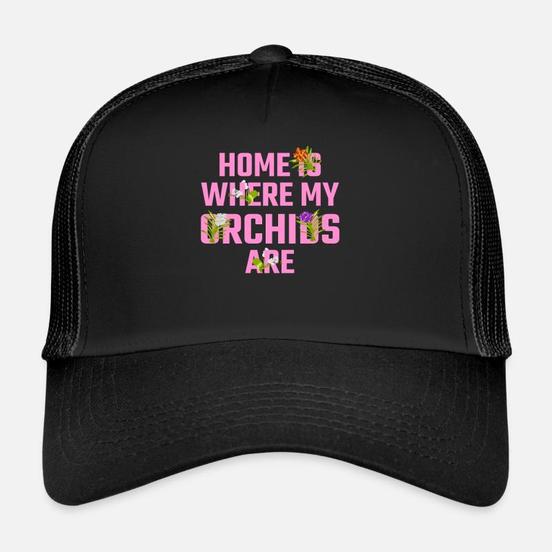 Fleurs Orchidée Orchidées Phalaenopsis Casquette trucker 