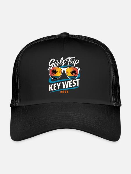 Girls Trip Key West 2024 - Trucker Cap - black/black - Front