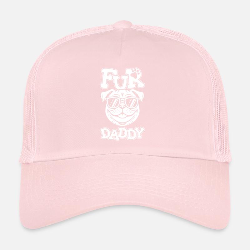 Mops Hund Hundepapa Fur Daddy Trucker Cap