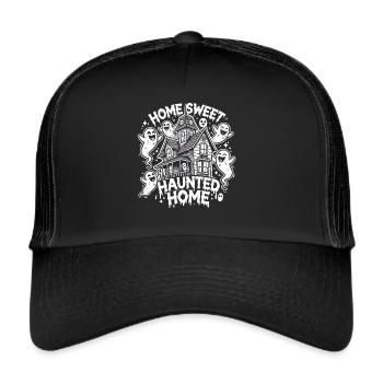 Spooky Halloween haunted house - Trucker Cap - black/black - Front