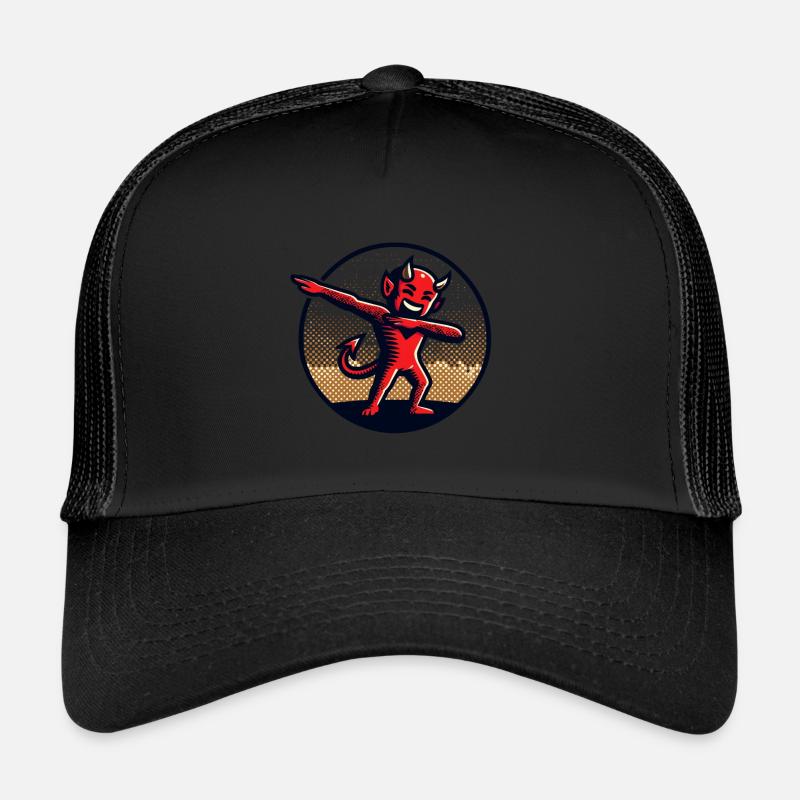 Dabbing Devil Funny Dabbing Design Trucker Cap