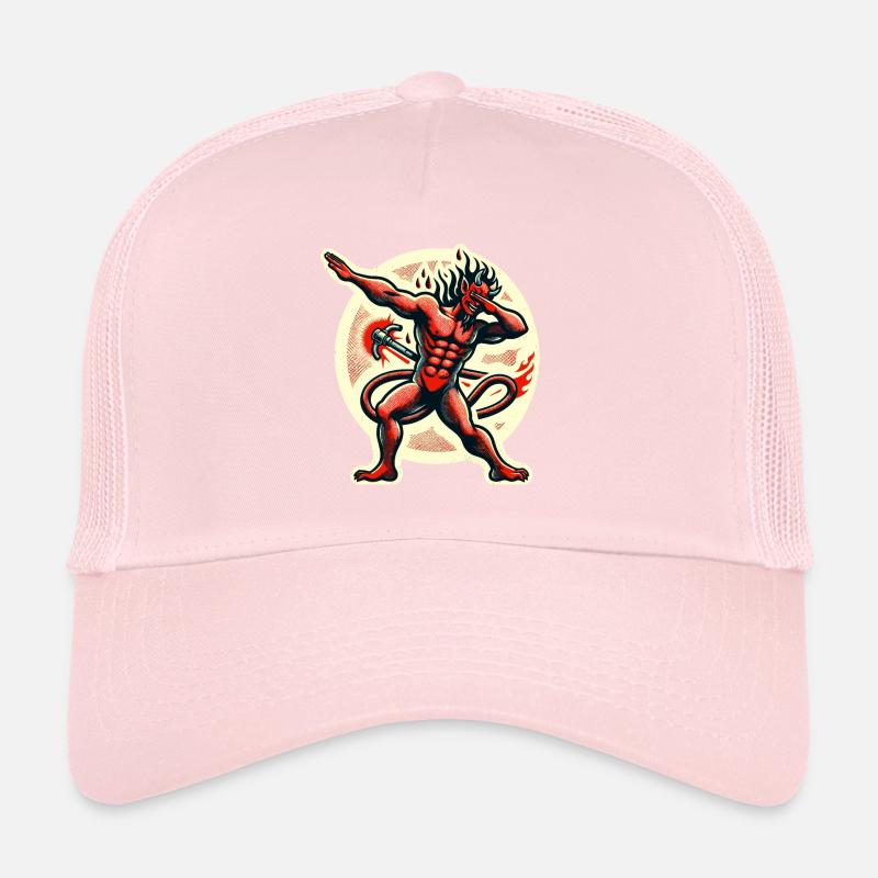 Dabbender Teufel Lustiges Dabbing Design Kostüm Trucker Cap