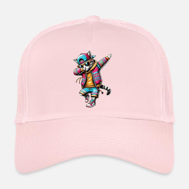 Chat dabbing intelligent de la rue Casquette trucker 