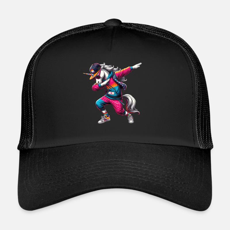 Einzigartiges Dabbing Einhorn Shirt Trucker Cap