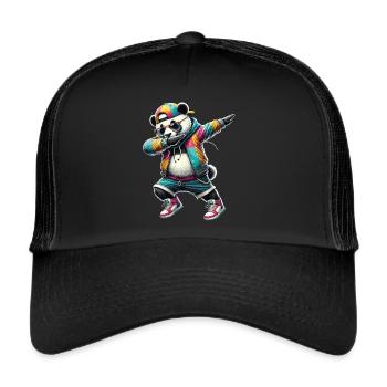Dabbing Panda: Urban Style - Trucker Cap - black/black - Front
