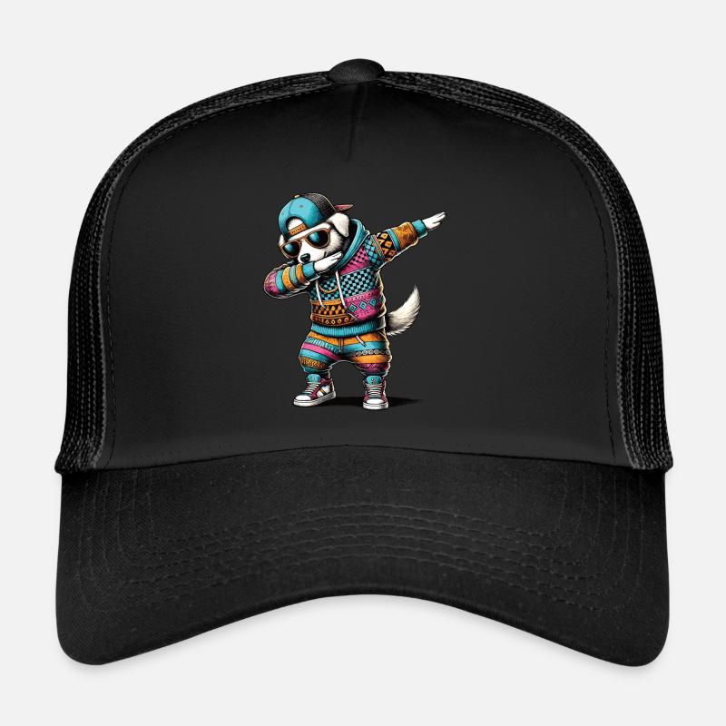 Chien de dabbing Casquette trucker 