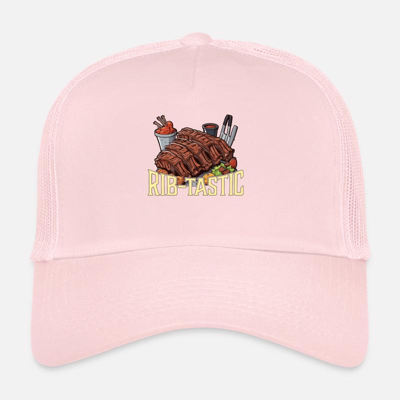 Ribs Barbecue Rib-tastic Viande grillée BBQ Lover Casquette trucker 