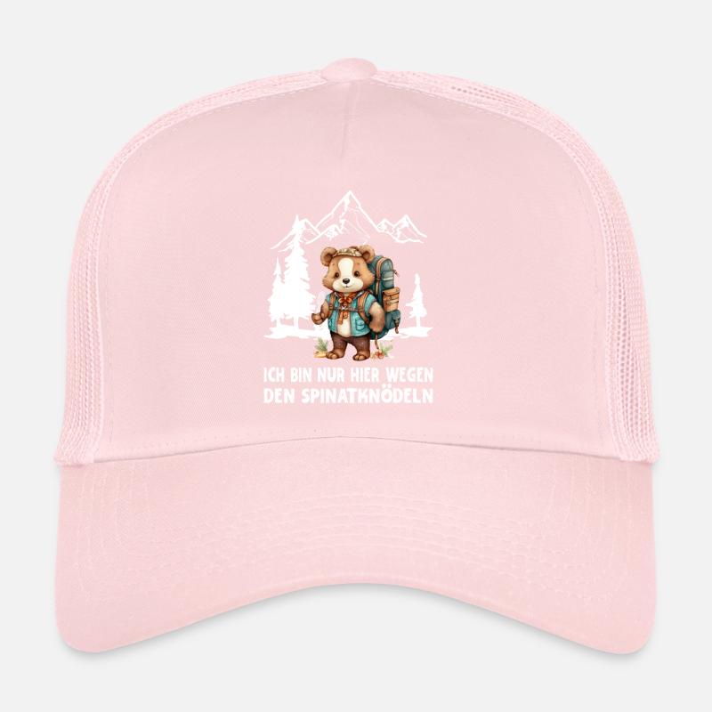 Ich bin nur hier wegen den Spinatknödeln Trucker Cap
