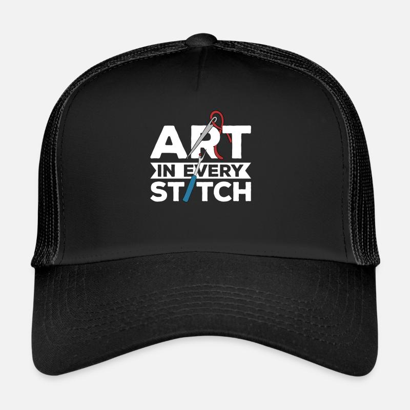 Embroidery Beading Embroidery Pattern Cross Stitch Trucker Cap