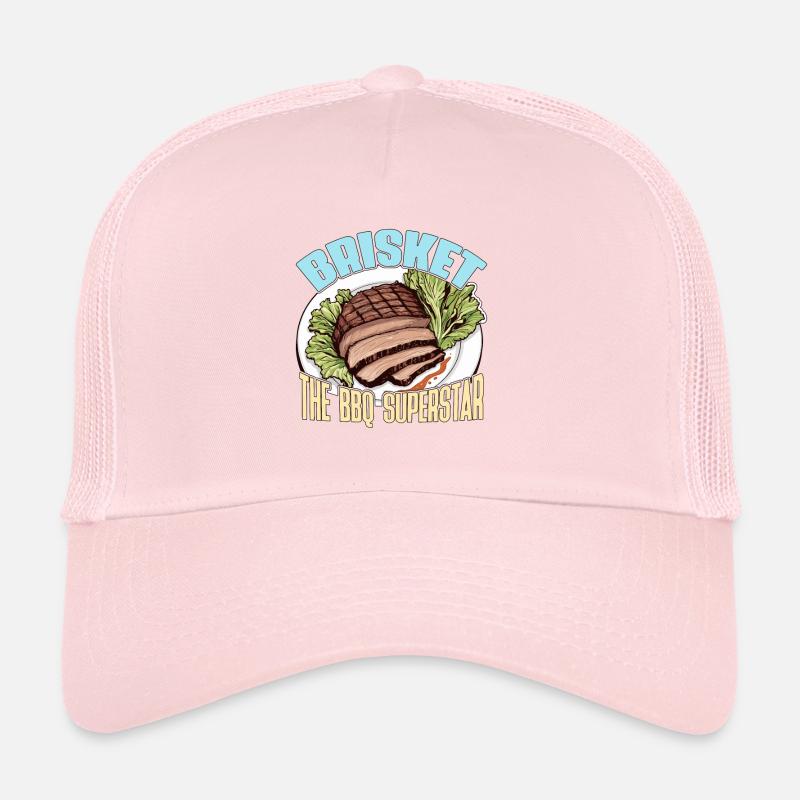Poitrine de bœuf Le BBQ Viande grillée Barbecue Casquette trucker 