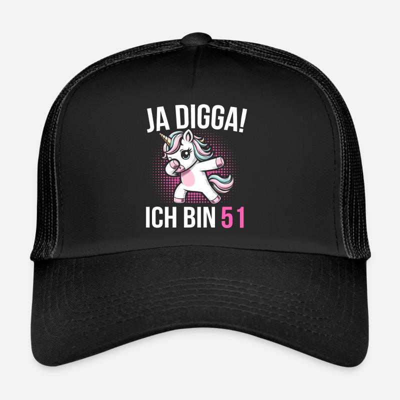 51. Geburtstag Frauen Einhorn Geschenk Trucker Cap