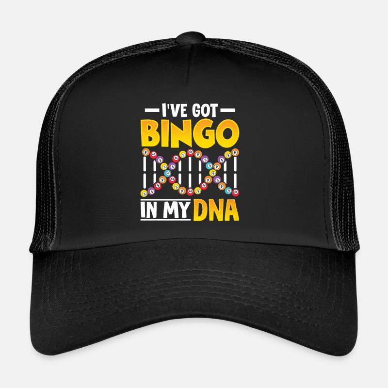 J’ai le bingo dans mon ADN Funny Gamblers DNA Bingo Casquette trucker 