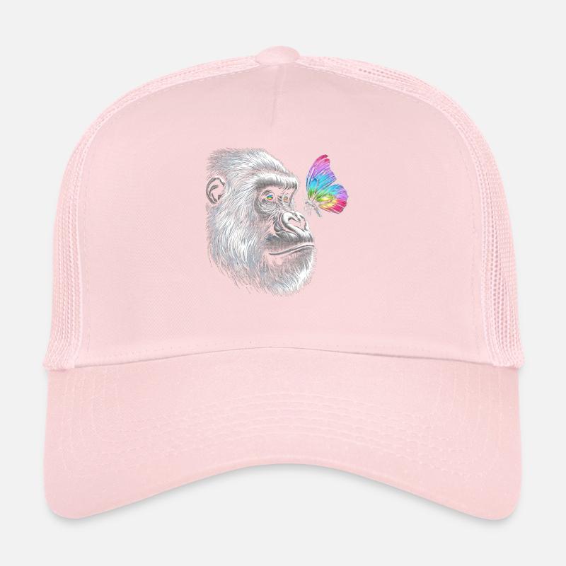 Gorille papillons Animal Faune Gardien de zoo Casquette trucker 