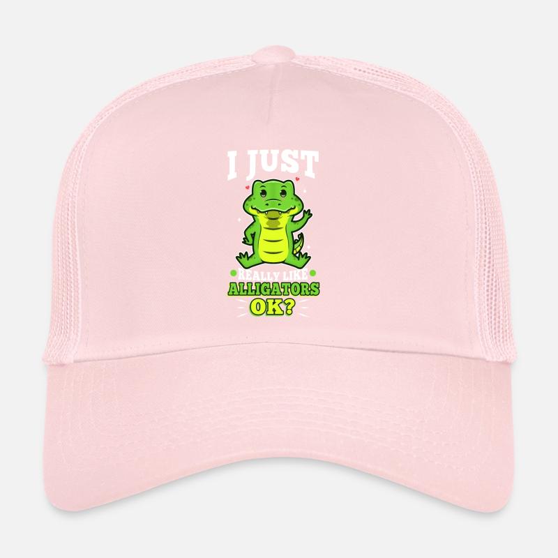 J’aime vraiment les alligators Casquette trucker 