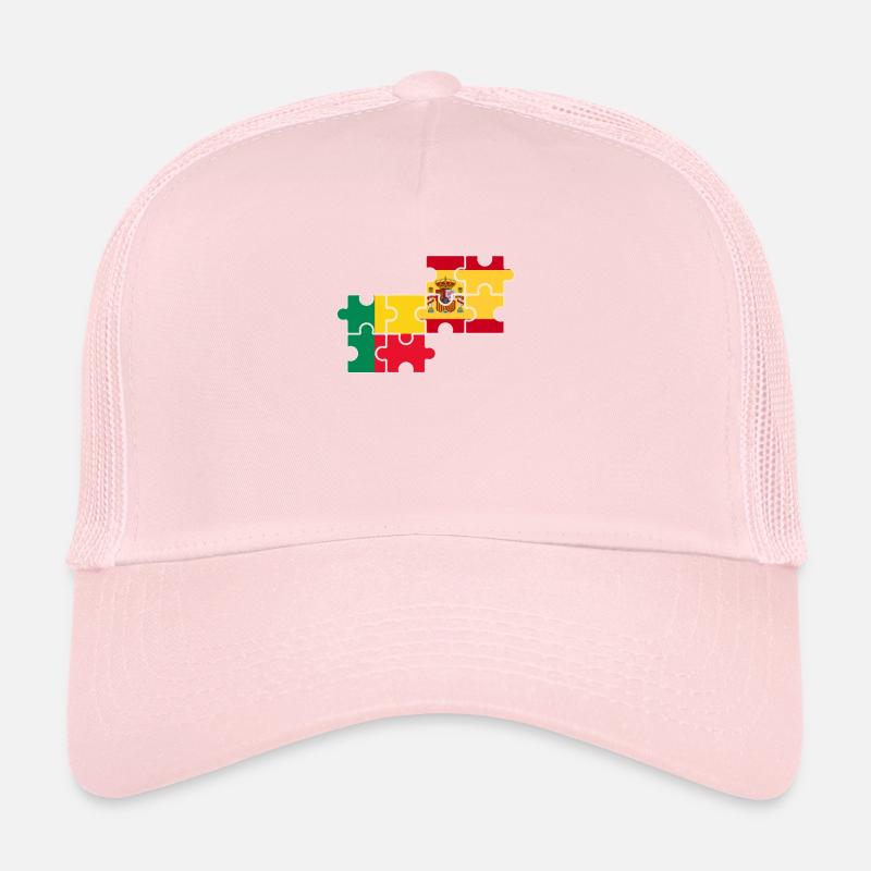 Bénin Espagne Drapeau Béninois Casquette trucker 