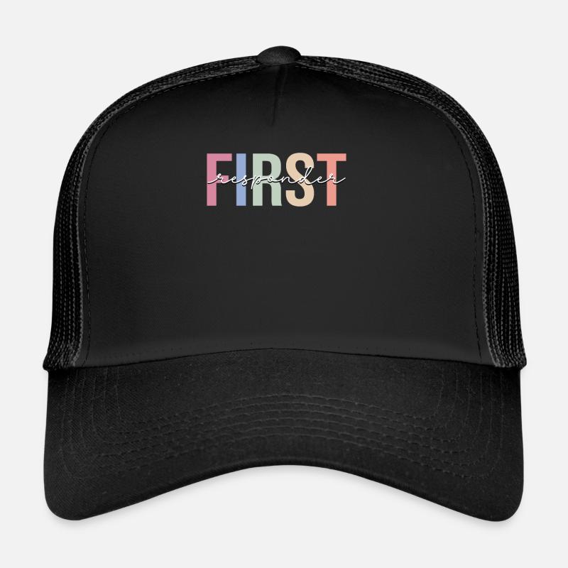 Premier intervenant EMS EMT Paramédic Casquette trucker 
