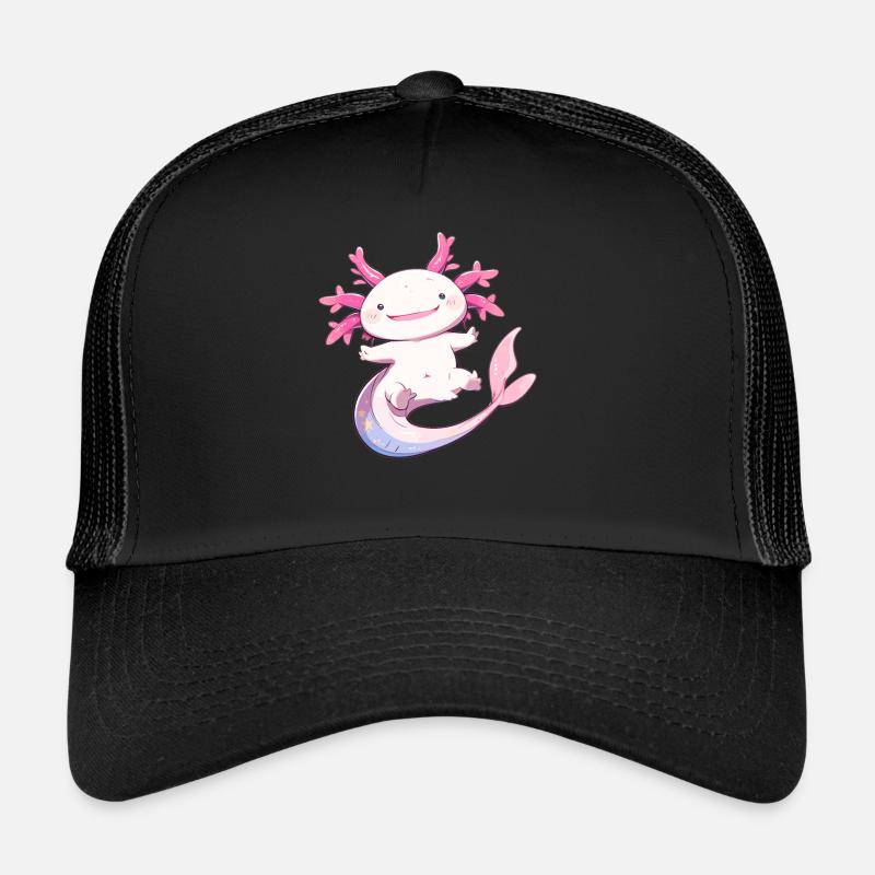 Axolotl - Casquette trucker  - noir/noir