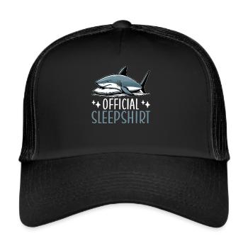 Chemise de nuit officielle Funny Shark Pyjamas - Casquette trucker  - noir/noir - Devant