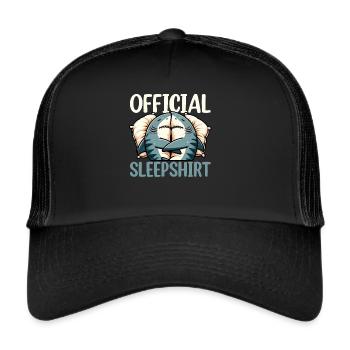Chemise de nuit officielle Funny Shark Pyjamas - Casquette trucker  - noir/noir - Devant