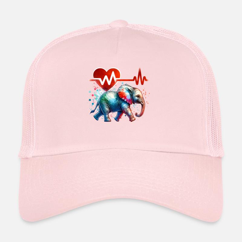 ECG d’éléphant nain Casquette trucker 