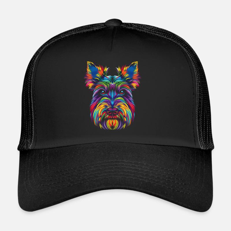 Scottish Terrier Hund Popart Trucker Cap